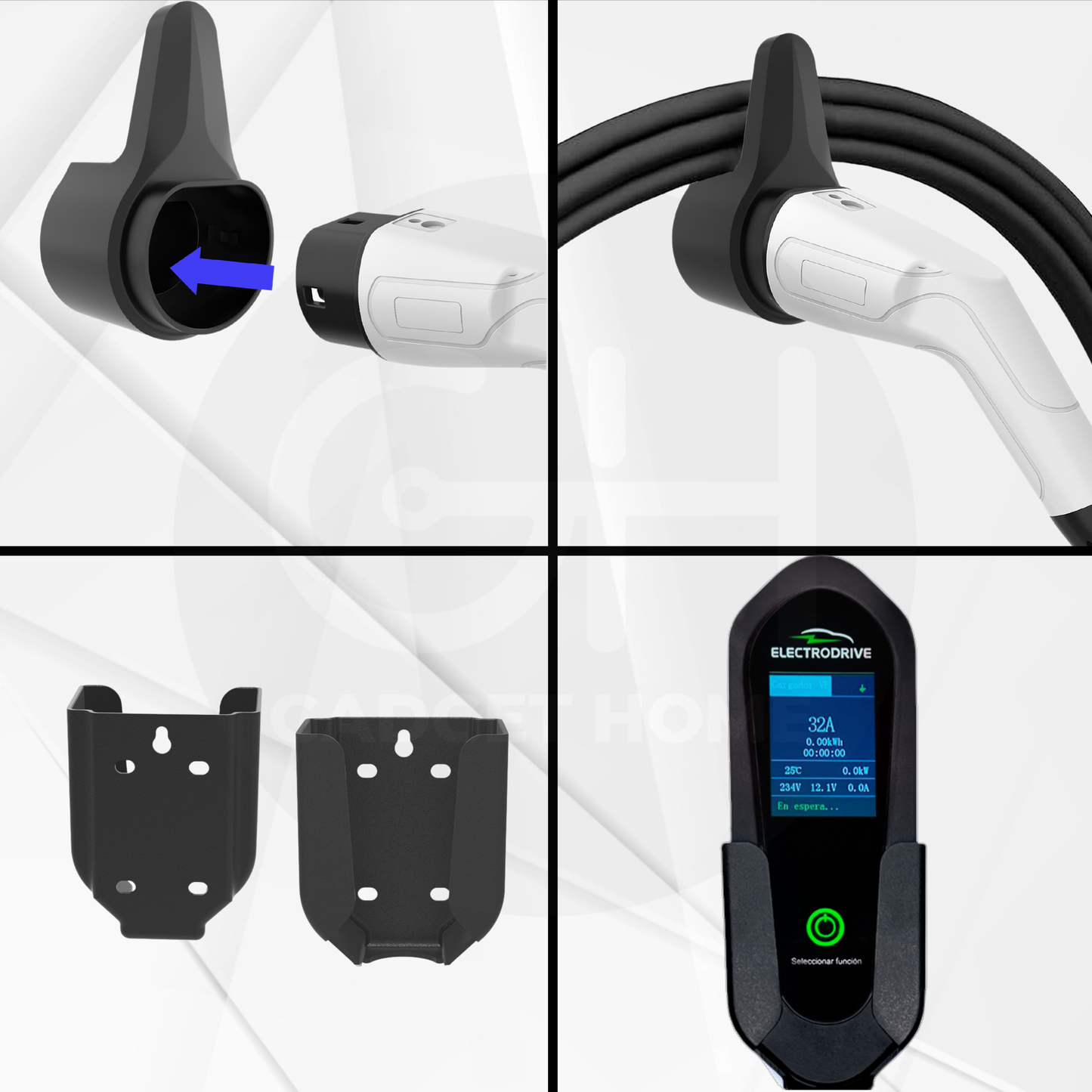 Cargador Para Vehículo Eléctricos 7kw Tipo 2 Wallbox