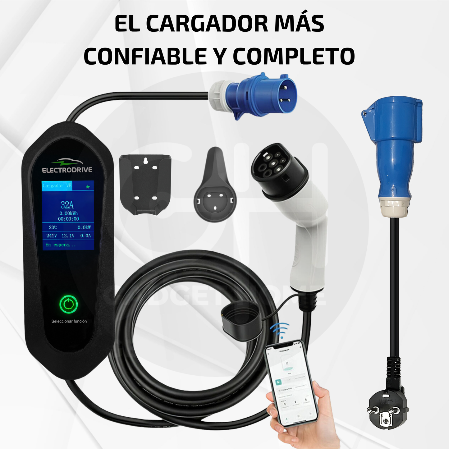 Cargador Para Vehículo Eléctricos 7kw Tipo 2 Wallbox