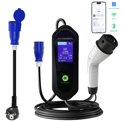 Cargador Para Vehículo Eléctricos 7kw Tipo 2 Wallbox