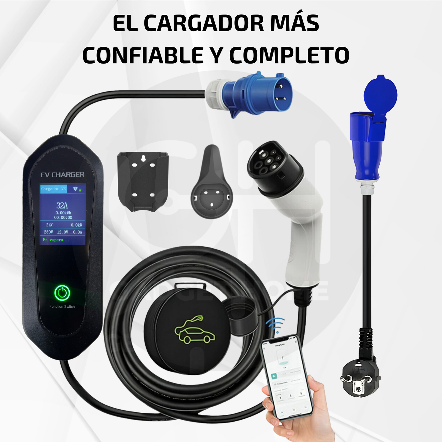Cargador Para Vehículo Eléctricos 7kw Tipo 2 Wallbox