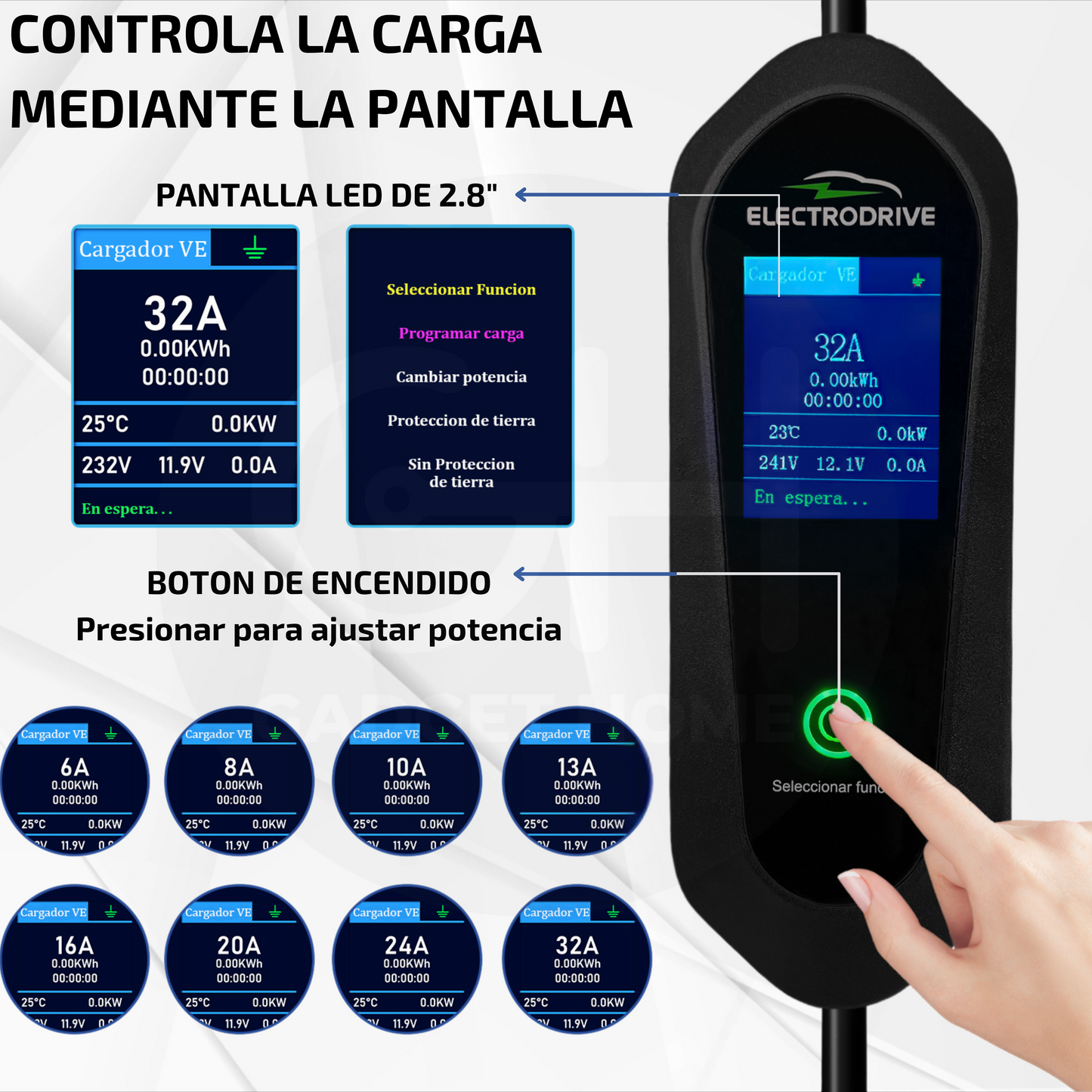 Cargador Para Vehículo Eléctricos 7kw Tipo 2 Wallbox